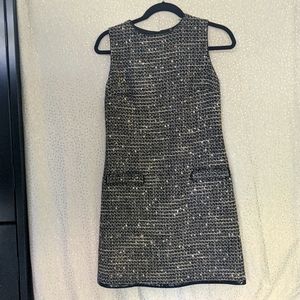 Elie Tahari Black and White Patterned Dress